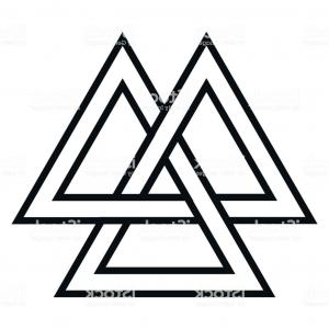 300x300 Photostock Vector Sacred Geometry Thin Line Valknut Symbol Ancient