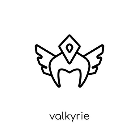450x450 Valkyrie Icon Trendy Modern Flat Linear Vector Valkyrie Icon