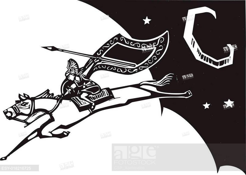 986x700 Valkyrie In Sky, Stock Vector, Vector And Low Budget Royalty Free