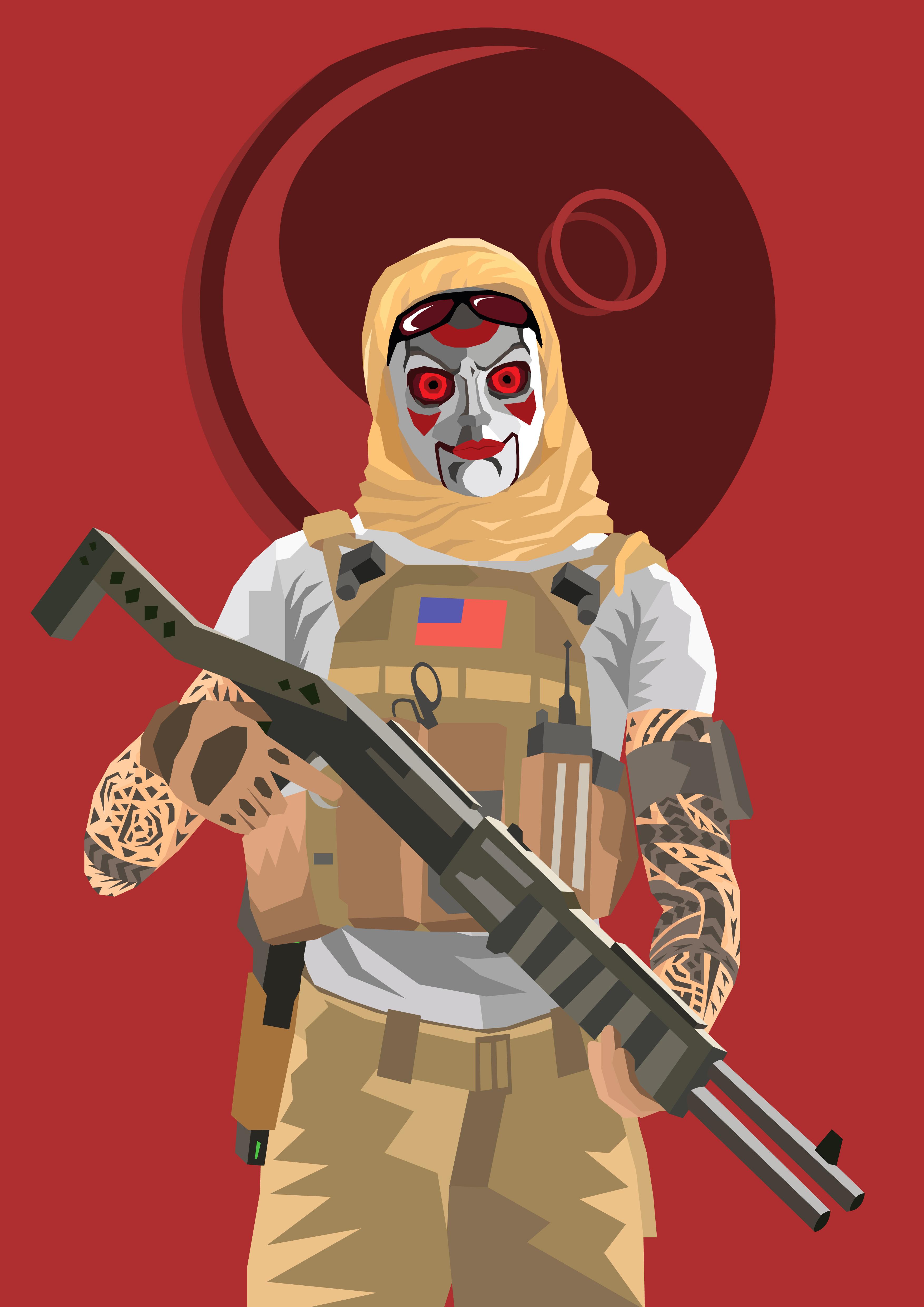 3508x4961 Valkyrie Vector Illustration