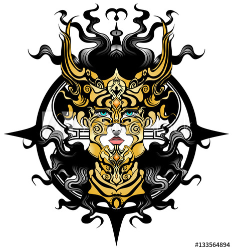 465x500 Long Haired Valkyrie In A Beautiful Helmet