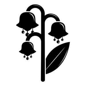 300x300 Lily Valley Icon Simple Illustration Of Lily Valley Vector Icon