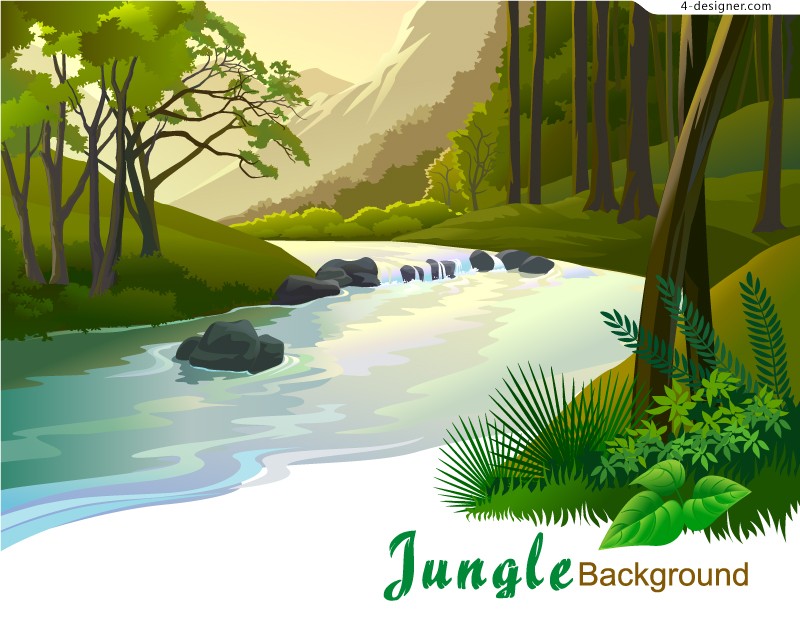 Designer Forest Valley Vector Material 800x620 Designer Forest Valley Vector Material