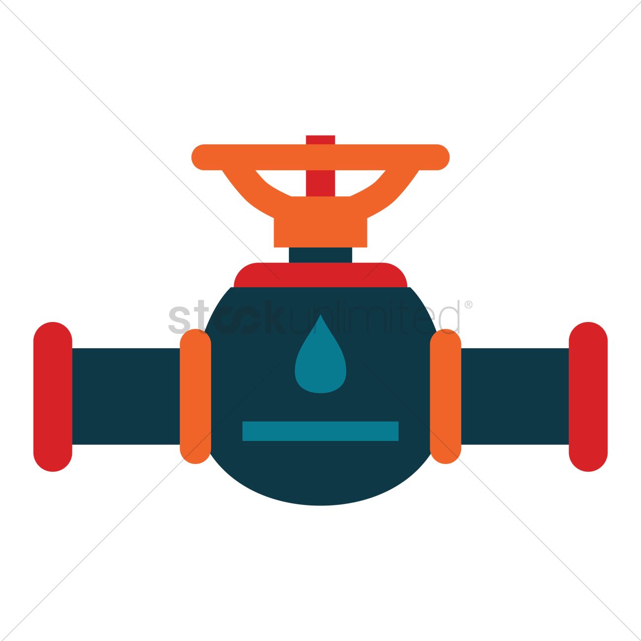 Industrial Valve Vector Image 1300x1300 Industrial Valve Vector Image