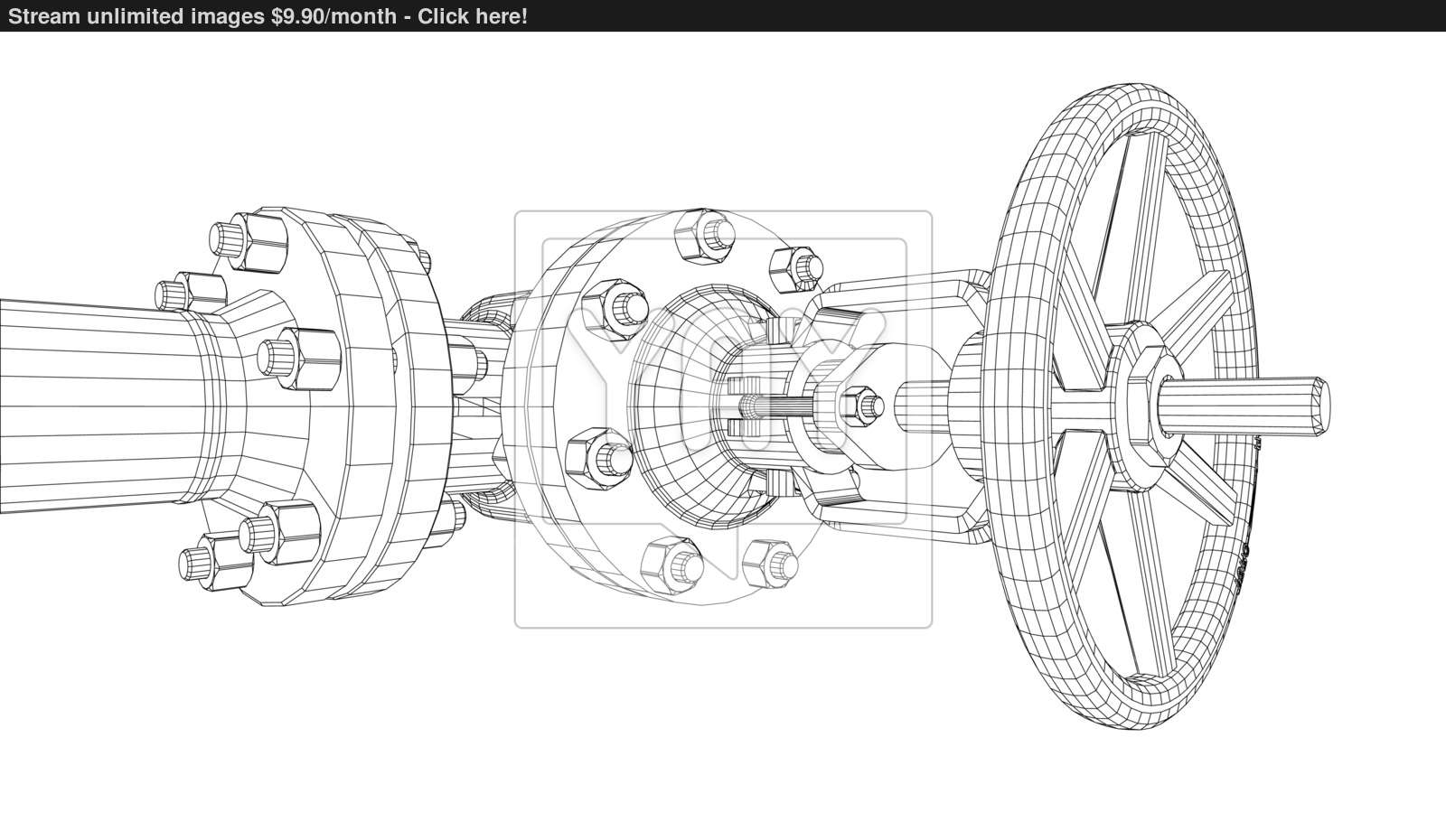 Industrial Valve Vector Rendering Of Vector 1600x930 Industrial Valve Vector Rendering Of Vector