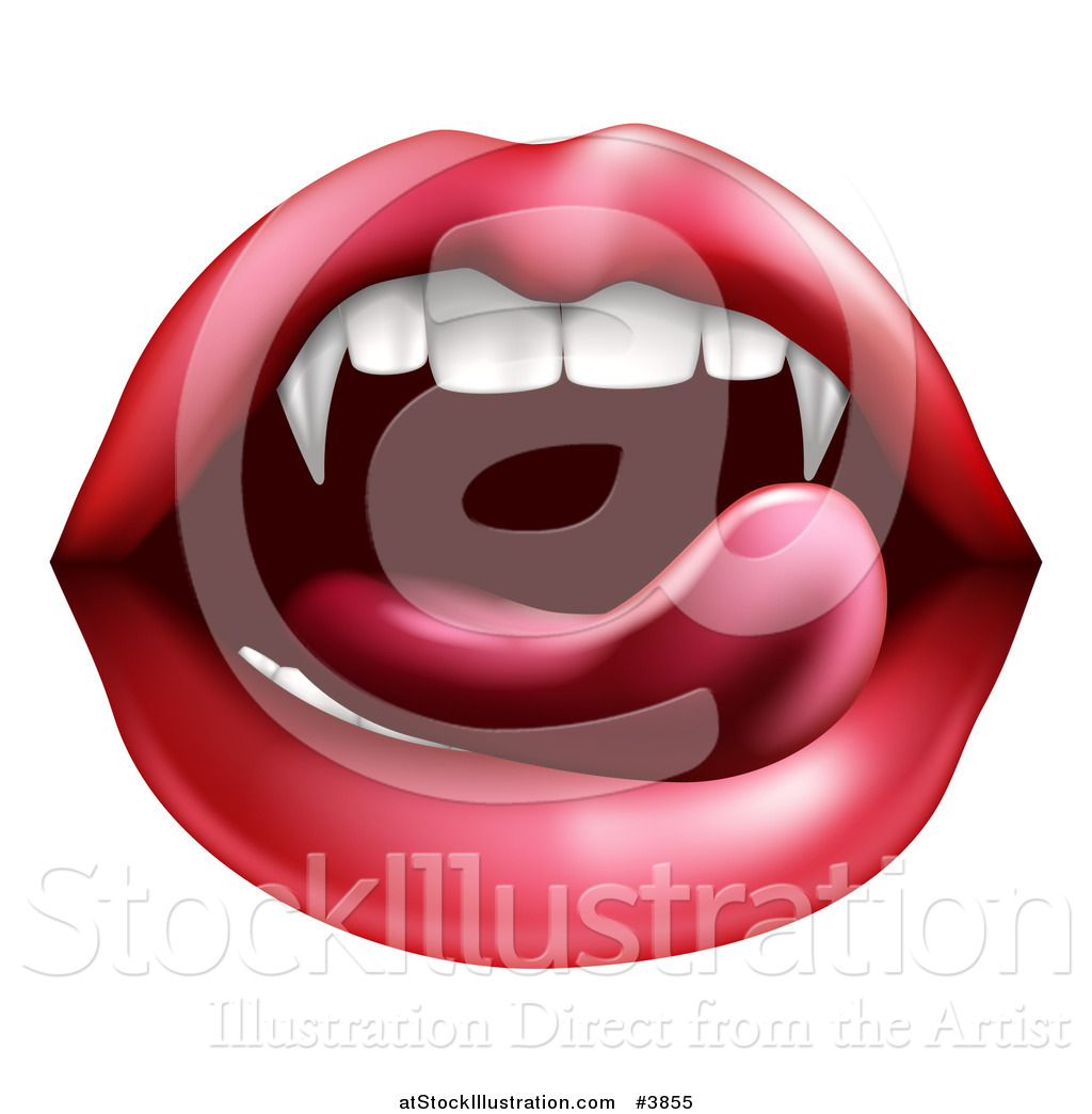 1024x1044 Vector Illustration Of A Female Mouth With A Tongue Licking