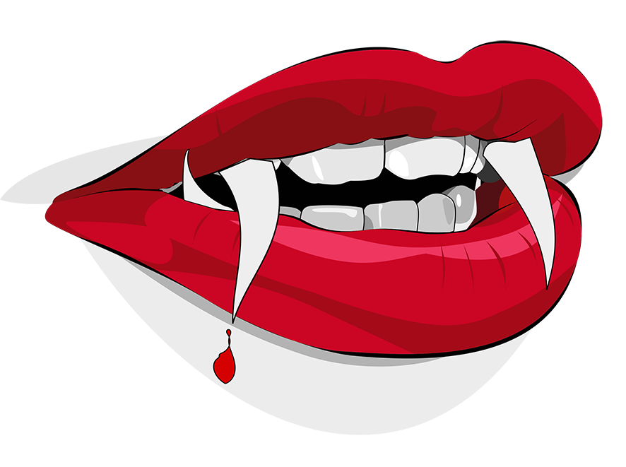 886x661 Sexy Vampire Teeth With Fangs Bite Me Silhouette Clip Art