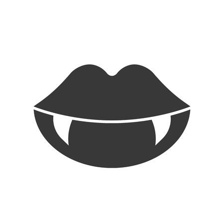 450x450 Vampire Teeth, Halloween Related Icon Vector Illustration Royalty