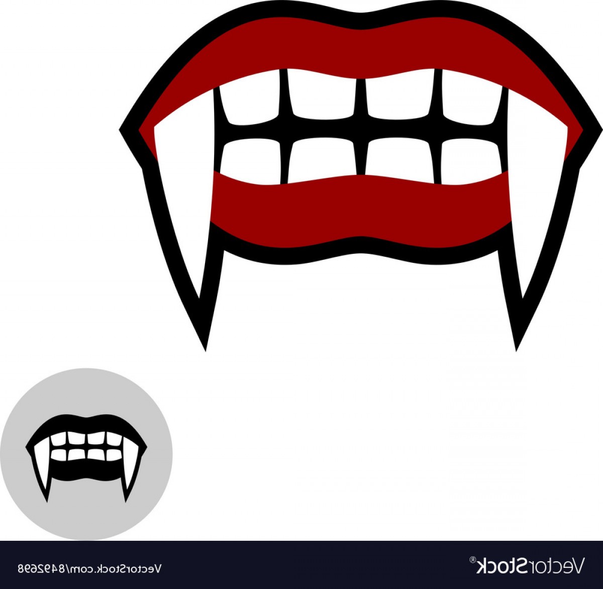 Vampire Teeth Vector at Vectorified.com | Collection of Vampire Teeth ...