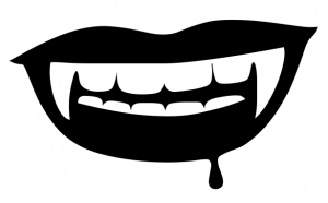 300x186 Vampire Fangs Clipart