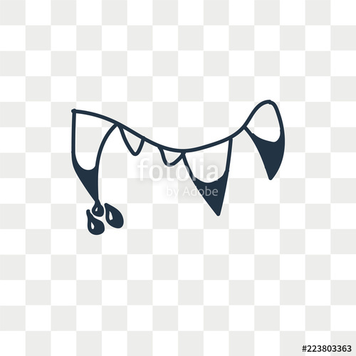 500x500 Vampire Teeth Vector Icon Isolated On Transparent Background