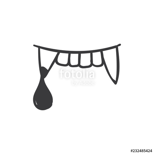 500x500 Vampire Teeth Vector Icon Stock Image And Royalty Free Vector
