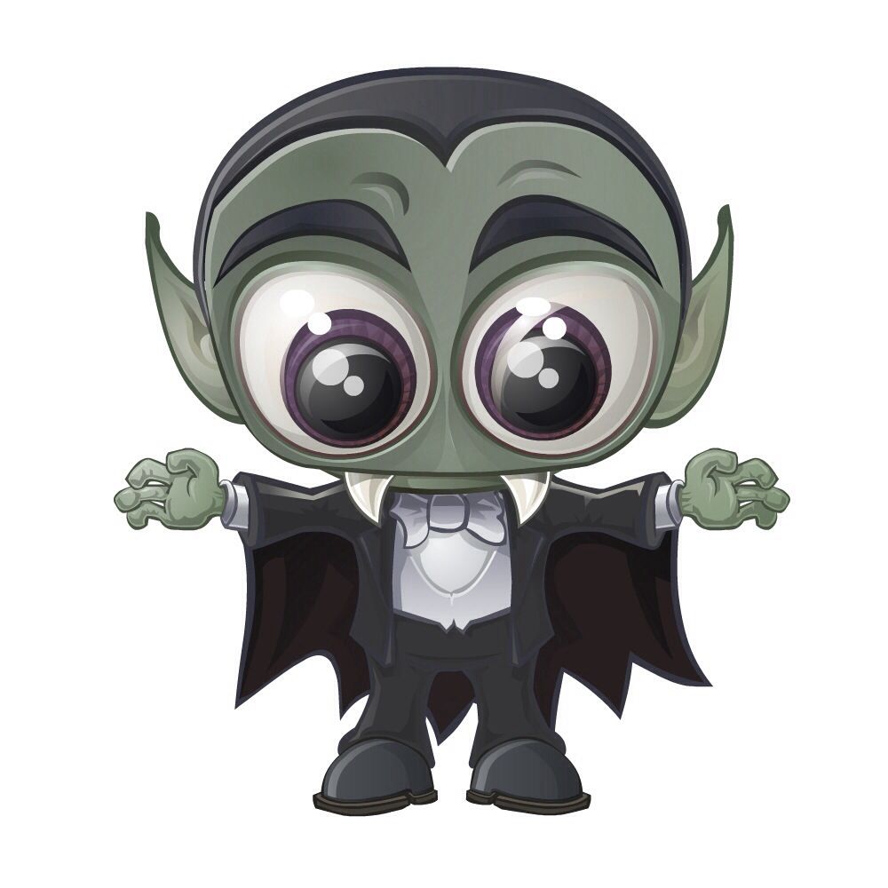 1000x1000 Mini Dracula Vampire Vector Art Design