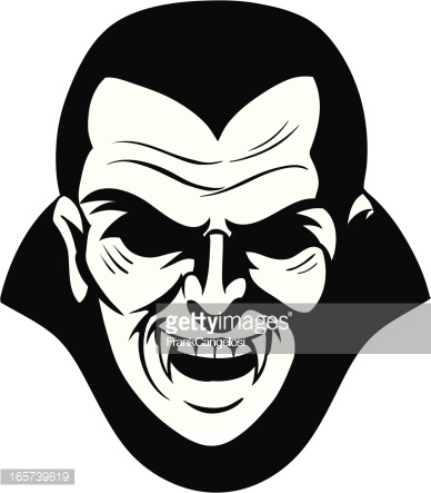388x443 Vampire Face Clipart