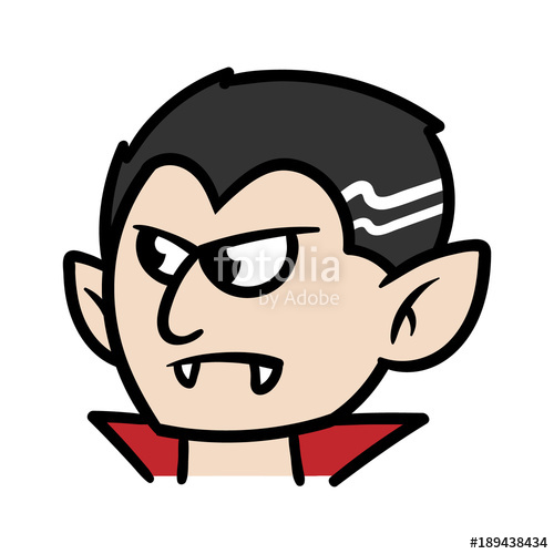 500x500 Cartoon Dracula Or Vampire Vector Illustration Stock Image