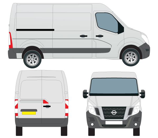 600x525 Nissan Van Vector Outline