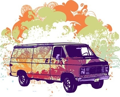 420x339 Van Free Vector Download