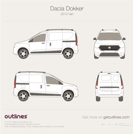 448x450 Dacia Dokker Van Drawings