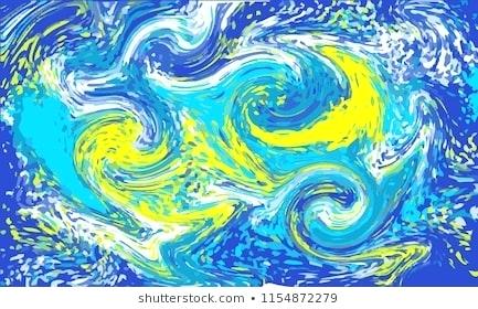 433x280 Starry Sky Van Gogh Vector Pattern Of Starry Night Sky