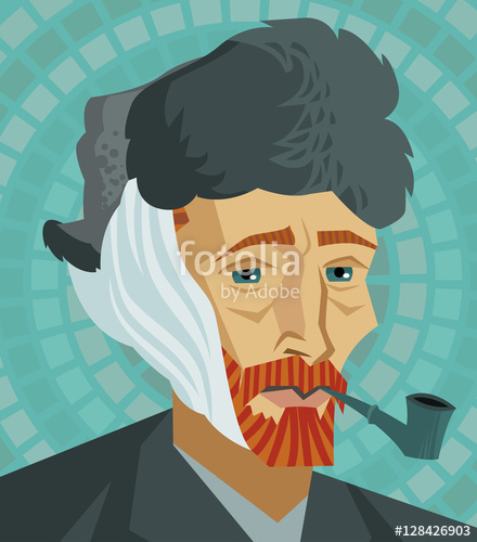 440x500 Van Gogh Cartoon Stock Image And Royalty Free Vector