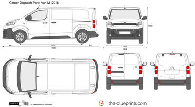 Citroen Dispatch Panel Van M Vector Drawing 400x221 Citroen Dispatch Panel Van M Vector Drawing