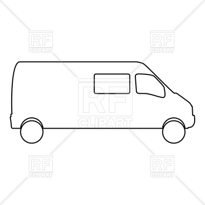 Minibus Outline 400x400 Minibus Outline