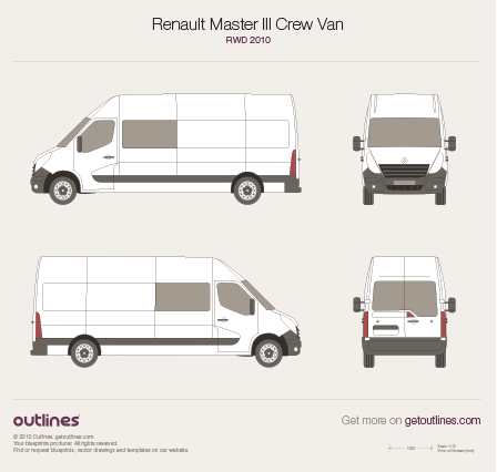 Renault Master Crew Van Rwd Van Drawings 448x426 Renault Master Crew Van Rwd Van Drawings