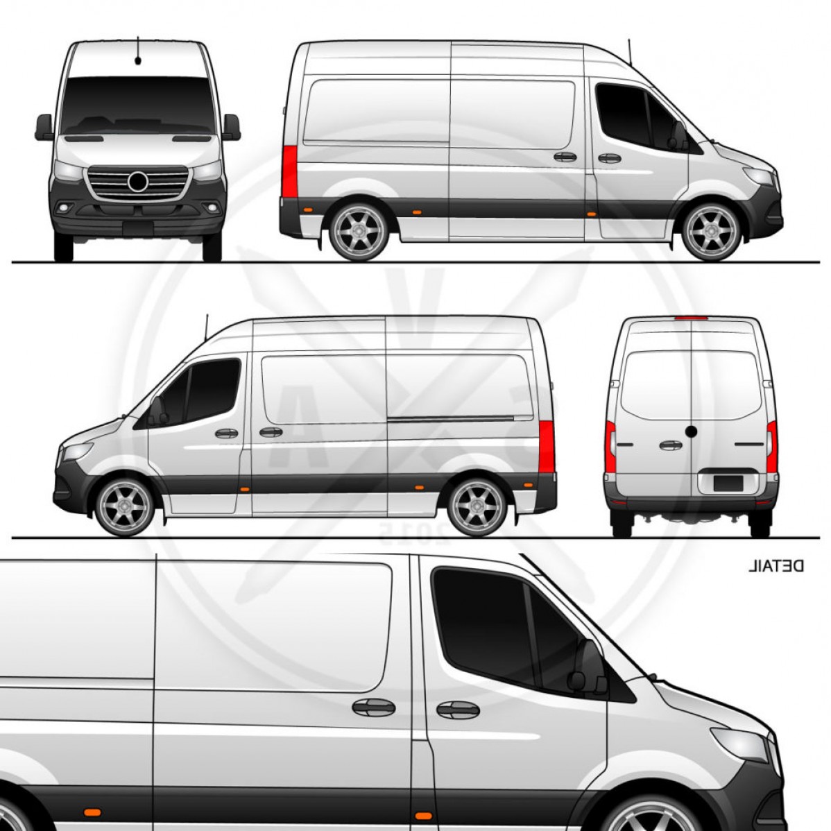 Mercedes sprinter чертеж