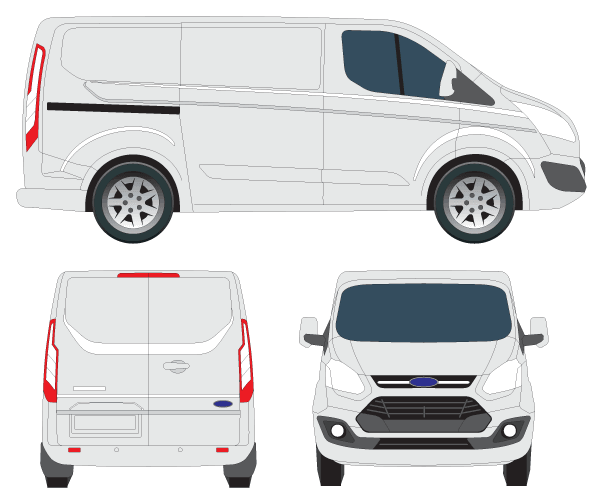 Transit Custom Tourneo Vector Image 600x500 Transit Custom Tourneo Vector Image