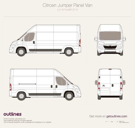 Citroen Relay Panel Van Facelift Van Drawings 448x426 Citroen Relay Panel Van Facelift Van Drawings