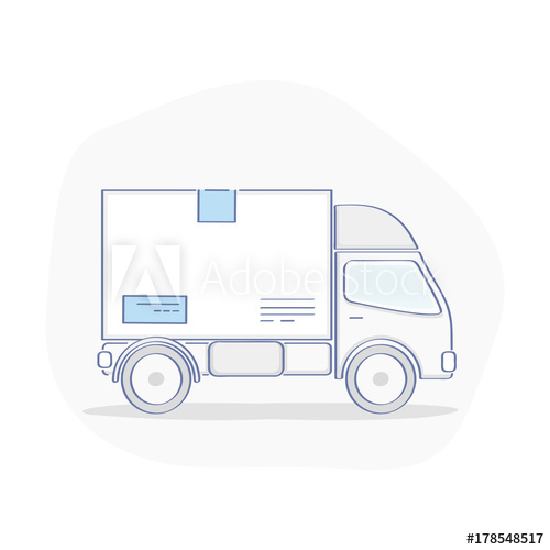 Truck, Transportation Service Icon Concept Delivery Van Carries 500x500 Truck, Transportation Service Icon Concept Delivery Van Carries
