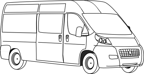 Van Outline Clipart 600x307 Van Outline Clipart