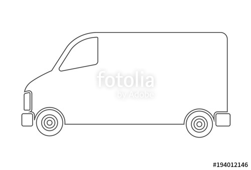 Van Outline Icon Stock Image And Royalty Free Vector 500x340 Van Outline Icon Stock Image And Royalty Free Vector