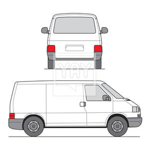 300x300 Mini Van Vector Template Vector