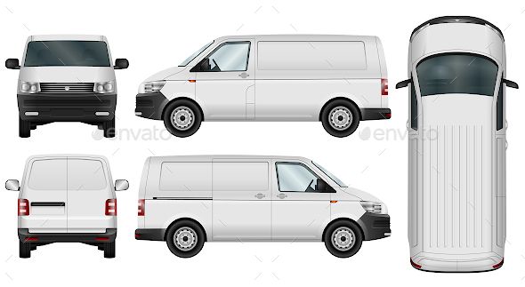 590x323 Minivan Template Object Typography Car Vector, Vector Design