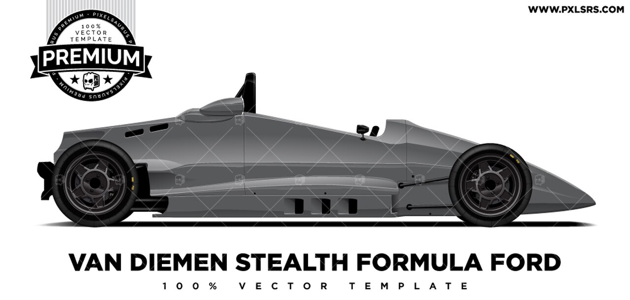 1280x609 Van Diemen Stealth Formula Ford Side Only 'premium' Vector