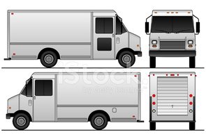 295x200 Chevrolet Grumman Delivery Van Vector Template Stock Vectors