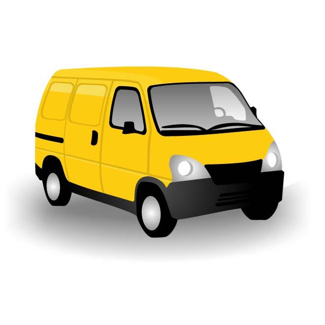 Yellow Van Vector Graphics 660x660 Yellow Van Vector Graphics