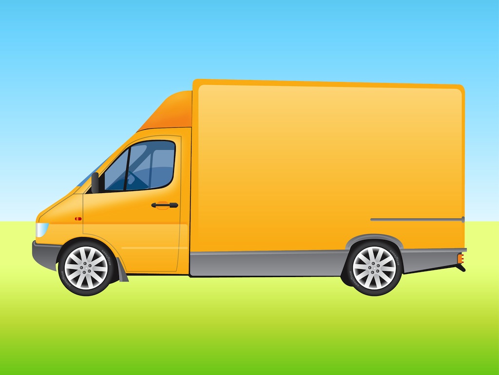 Delivery Van Vector Art Graphics 1024x769 Delivery Van Vector Art Graphics