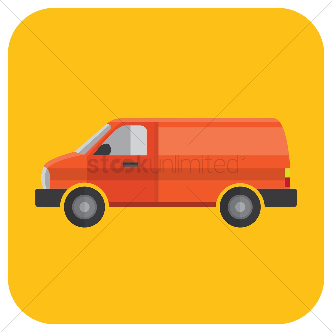 Delivery Van Vector Image 1300x1300 Delivery Van Vector Image