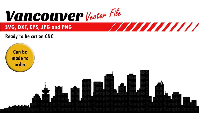 Vancouver Skyline Silhouette Dxf Digital Vector Cnc Etsy 794x453 Vancouver Skyline Silhouette Dxf Digital Vector Cnc Etsy