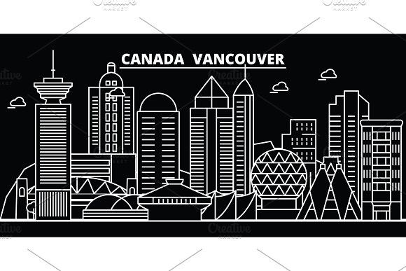 Vancouver City Silhouette Skyline Canada 580x387 Vancouver City Silhouette Skyline Canada