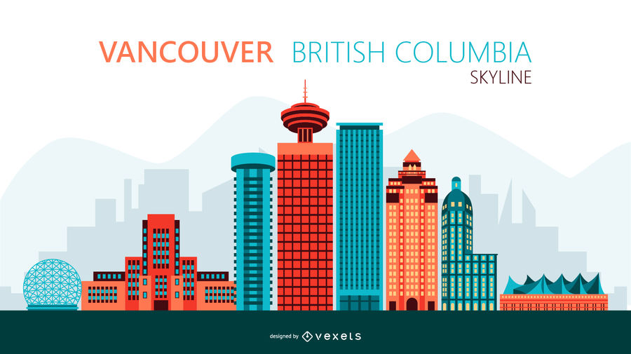 Vancouver Skyline Illustration 900x505 Vancouver Skyline Illustration