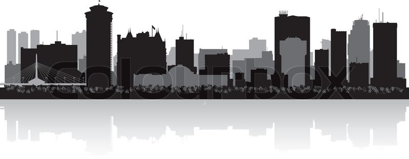 Winnipeg Canada City Skyline Stock Vector Colourbox 800x312 Winnipeg Canada City Skyline Stock Vector Colourbox