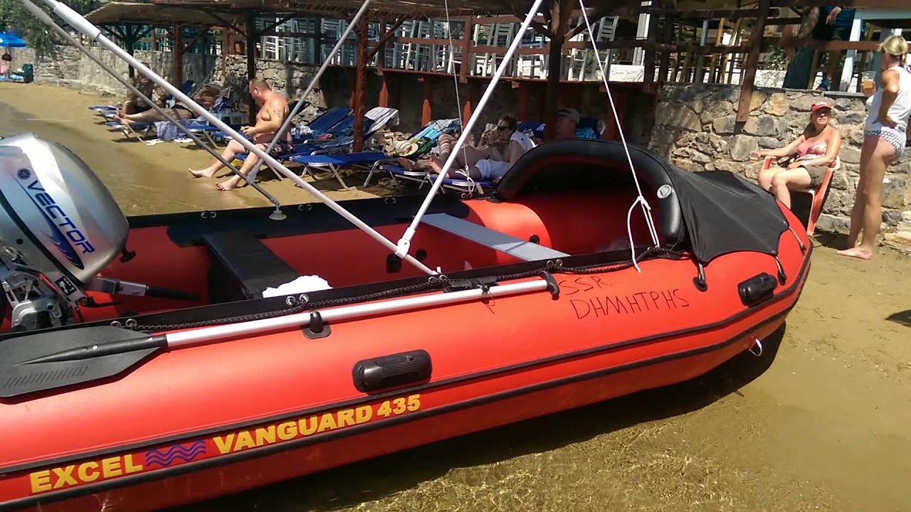 1280x720 Excel Inflatable Boat Vanguard With Vector Outboard