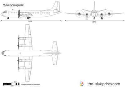 400x280 Vickers Vanguard Vector Drawing