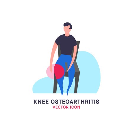 450x450 Knee Osteoarthritis Icon In Modern Vanguard Simplistic Style Knee