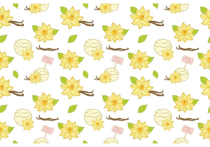 700x490 Free Vanilla Ice Cream Pattern Vector