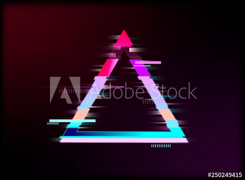 Triangle Detail In Glitch Effect Synthwave Style Futuristic Vhs 500x368 Triangle Detail In Glitch Effect Synthwave Style Futuristic Vhs