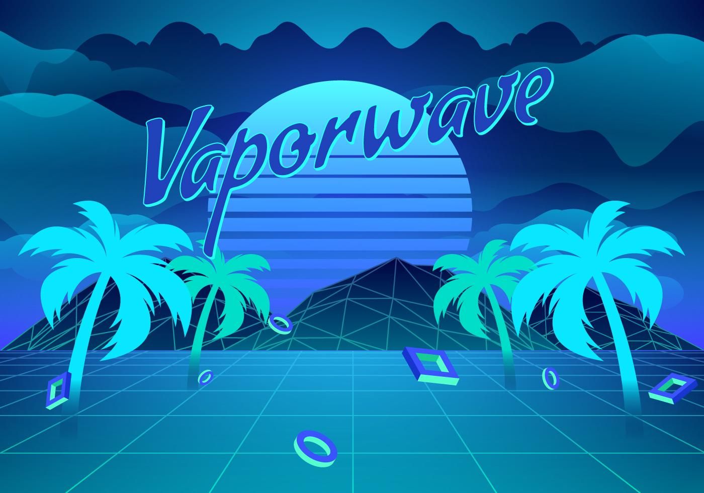 Vaporwave Background Illustration Free Resources 1400x980 Vaporwave Background Illustration Free Resources